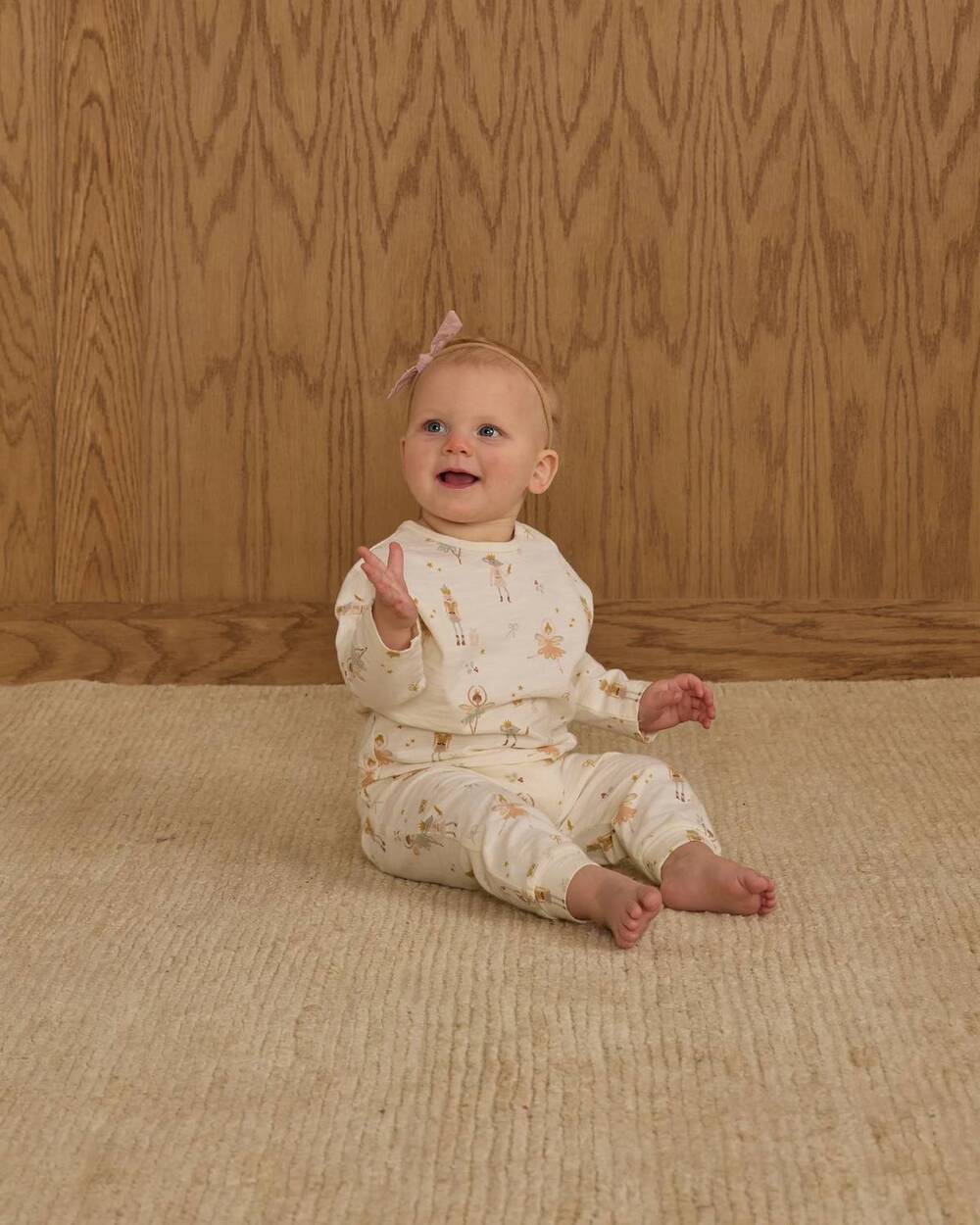 NEW RYLEE + CRU girls henley jumpsuit in nutcracker
